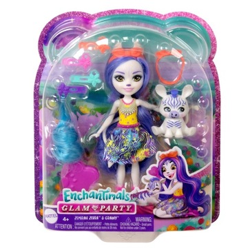 Lalka Deluxe Enchantimals Zebra