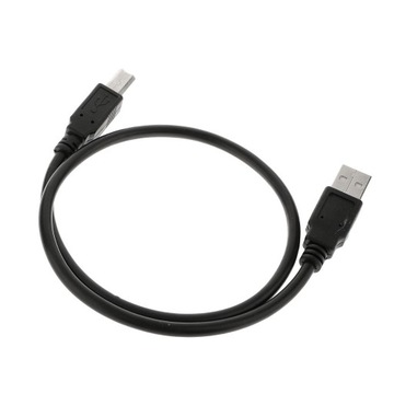 USB-кабель для принтера, 0,5 м, A-B, штекерный кабель для передачи данных, высокий, 0,0, черный