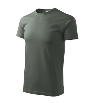 Wzmocniona Koszulka męska T-shirt bawełna bez szwów bocznych BASIC XL
