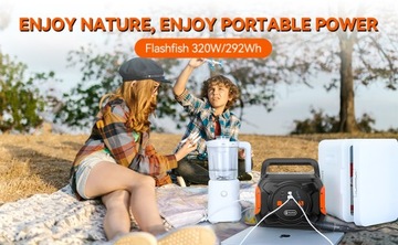 POWERBANK STACJA ZASILANIA 292Wh SOLARNY 230V 320W