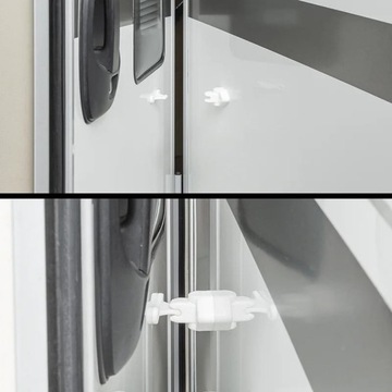 Дверной замок Подвижная защелка-защелка Серый