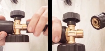 ПИСТОЛЕТ ДЛЯ ПЕНЫ LEHMANN ЛАТУННАЯ ПРОФЕССИОНАЛЬНАЯ ГОЛОВКА С РЕГУЛИРОВКОЙ РАСПЫЛЕНИЯ, РЕЗЬБА UNI M22