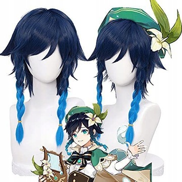 PERUKA WIG ANIME GENSHIN IMPACT VENTI COSPLAY