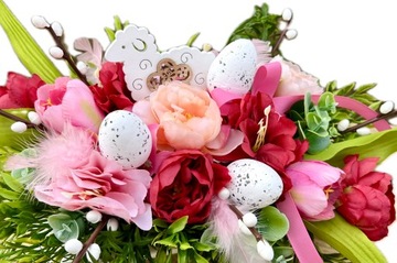 Пасхальное цветочное украшение для пасхального украшения Украшение стола из баранины