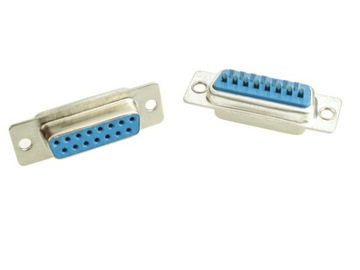 Gniazdo DB15 D-SUB lutowane (2szt)