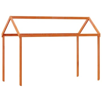 Дашок для дитячого ліжка, восковий коричневий, 217x95,5x159 см
