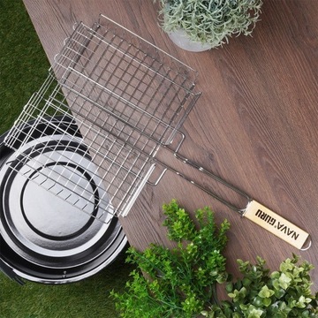 Корзина для гриля металлическая BBQ GURU 32x24,5 см /NAVA