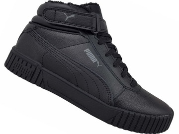 Buty damskie trampki Puma Carina Mid ciepłe wysokie sportowe czarne 41