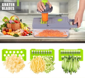 МНОГОФУНКЦИОНАЛЬНАЯ ТРЕЗКА ДЛЯ ОВОЩЕЙ, ФРУКТОВ, ТЕРКА 15 в 1