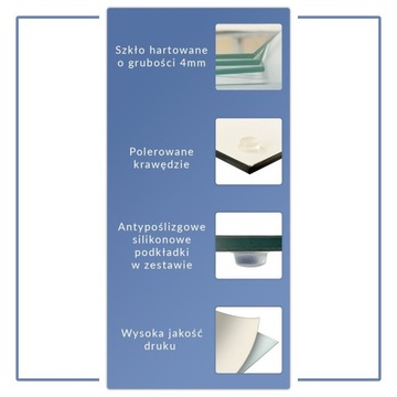 Защитное стекло для плиты Вишня 60х52