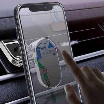 Складной магниевый автомобильный держатель для обычного телефона.