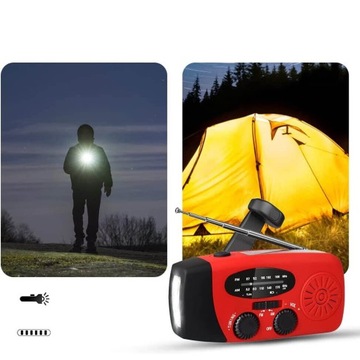 ПОРТАТИВНОЕ РАДИО СОЛНЕЧНОЙ AM/FM АВАРИЙНОЙ СИСТЕМЫ SOS POWERBANK, ДИНАМО