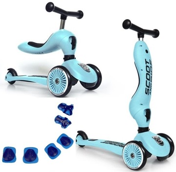SCOOTANDRIDE hulajnoga Blueberry z ochraniaczami