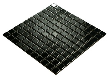 C MOZAIKA ceramiczna czarna błyszcząca, płytka czarna , płytka mozaika