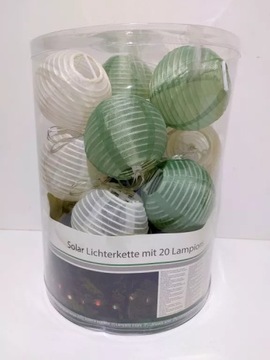 COTTONBALL'E SOLARNE LAMPKI KULKI 20 SZT