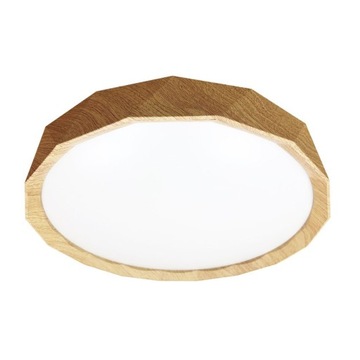 CADIX LAMPA SUFITOWA DREWNIANA LED 38,5 CM KLOSZ B