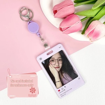 Etui na karty akrylowe koreański etui na karty Kpop Idol okno dialogowe