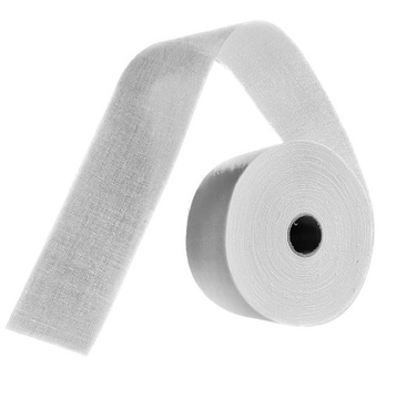 TAŚMA DO WYPALANIA PRZELOTEK KLEJĄCA USZTYWNIĄJĄCA Z KLEJEM BIAŁA 8 CM