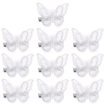 Wpinki do włosów MOTYL RUCHOME SPINKI DO WŁOSÓW MOTYL 10 SZT