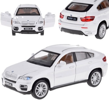 AUTKO SPORTOWE SUV SAMOCHÓD AUTO BMW X6 ŚWIATŁO DŹWIĘK METALOWE MODEL 1:32