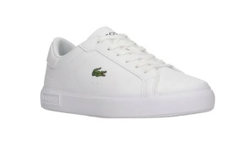 LACOSTE Buty młodzieżowe Powercourt białe 36