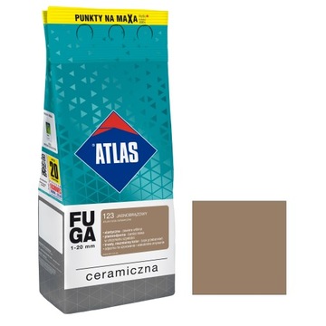 Fuga Ceramiczna 123 Jasnobrązowy 2kg - ATLAS