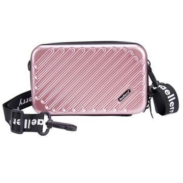 BAELLERY Travel Hard Shell Makeup Bag Portable Cosmetics Crossbody Bag