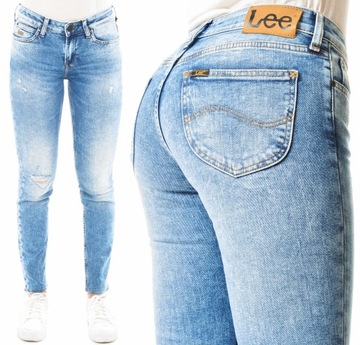 LEE spodnie SKINNY regular blue SCARLETT W27 L31