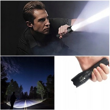 ZOOM ВОЕННЫЙ ТАКТИЧЕСКИЙ СВЕТОДИОДНЫЙ АККУМУЛЯТОРНЫЙ ФОНАРЬ