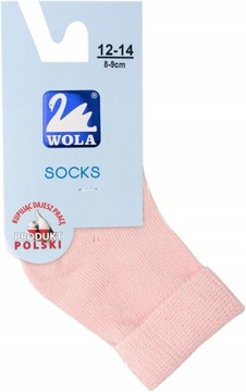 WOLA SKARPETKI GŁADKIE NIEMOWLĘCE PREMIUM r. 15-17