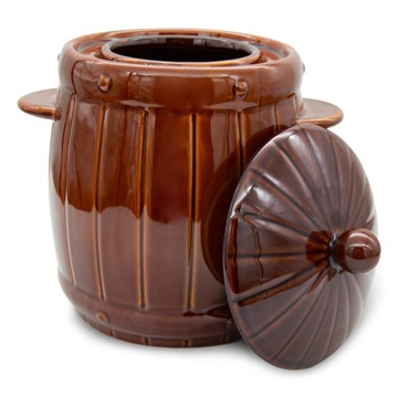 Бочка из керамогранита 4л + БЕСПЛАТНАЯ электронная книга С РЕЦЕПТАМИ ГЕРМЕТИЧНЫЙ керамогранит