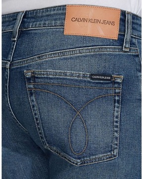 Spodnie jeansy męskie CALVIN KLEIN JEANS niebieskie W32 L34