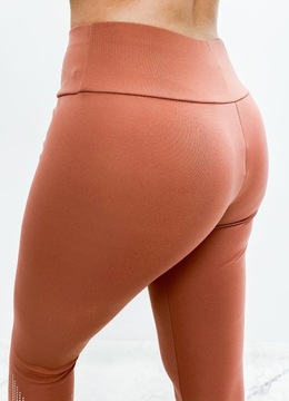 LEGGINSY DAMSKIE GŁADKIE SPORTOWE WYSOKI STAN L/XL
