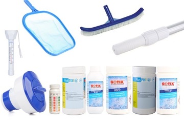 Akcesoria basen zestaw chemii basenowej Gotix 11el