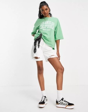 TOPSHOP TALL T-SHIRT DAMSKI ZIELONY LUŹNY S 2RWR