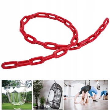 Детская металлическая цепочка с пластиковым покрытием.