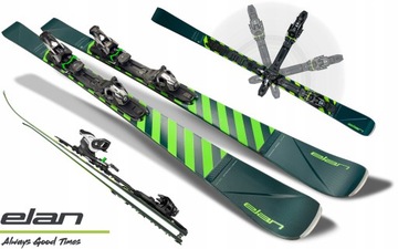 Jedyne na świecie SKŁADANE Narty zjazdowe ELAN VOYAGER 166cm GW 2023 HIT!