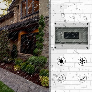 РАСПРЕДЕЛИТЕЛЬНАЯ КОРОБКА НАВЕРХНЕГО МОНТАЖА 12-МОДУЛЬНАЯ КОРОБКА ПРЕДОХРАНИТЕЛЕЙ IP65