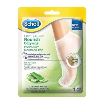 Scholl Pedi Mask Odżywcza maska do stóp z aloesem