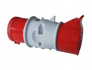 Adapter przejściówka 4P wtyczka 32A+gniazdo 16A