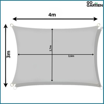 Saga Savice Wodocial UV UV UV темно -серый для сада 4х3 м