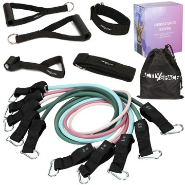 GUMY OPOROWE DO ĆWICZEŃ WORKOUT BANDS ZESTAW FITNESS WYSOKA JAKOŚĆ PREMIUM