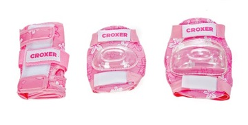 CROXER Комплект защиты Fiber Pink S + шлем Dream Pink S