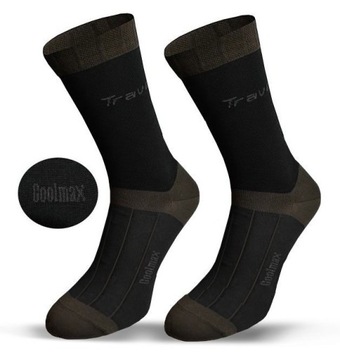 Skarpety oddychające lekkie turystyczne Coolmax TRAVEL 43-46