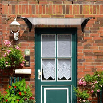 DASZEK NAD DRZWI WEJŚCIOWE DACH OSŁONA ZADASZENIE NAD WEJŚCIE 120x80 PRO