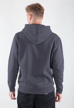 Biela mikina Alpha Industries Basic Hoody greyblack/black XXL