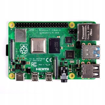 Одноплатный компьютер Raspberry Pi 4, 4 микрокомпьютера с тактовой частотой 1,5 ГГц, 8 ГБ ОЗУ, Wi-Fi