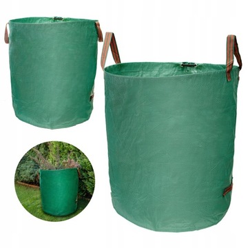 САДОВАЯ СУМКА 270 Л КОРЗИНА КОНТЕЙНЕР ЛИСТЬЯ ТРАВЫ