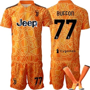 23/24 Pomarańczowa koszulka piłkarska Juventusu dla bramkarza BUFFON 77