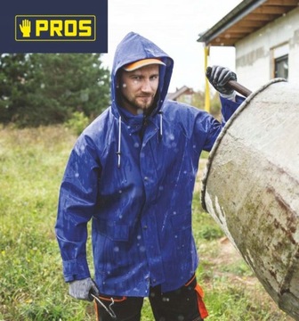 Плащ Плащ с капюшоном Синий Польша Pros 103 52 M